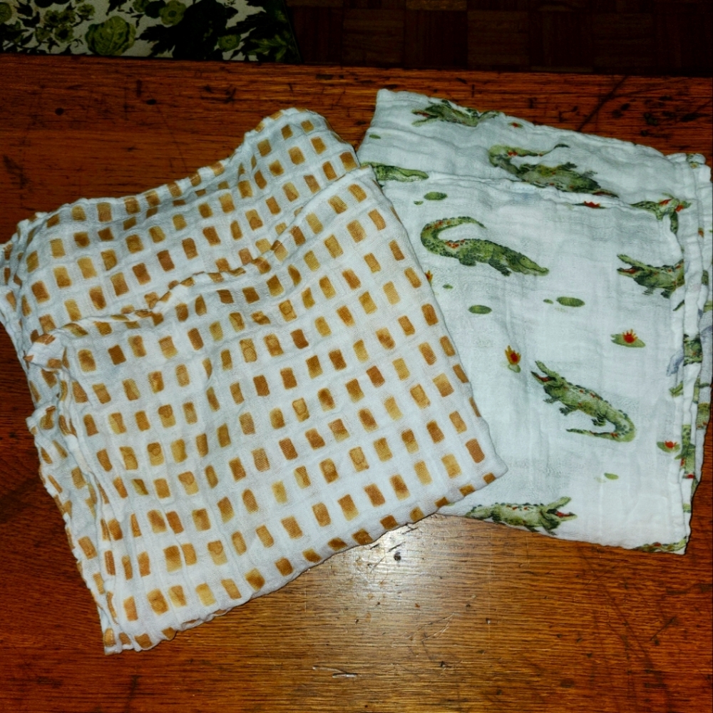 Set of 2  Little Unicorn cotton Swaddlers